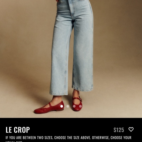 Sezane Le Crop Bleach - Size 36 - Picture 1 of 4